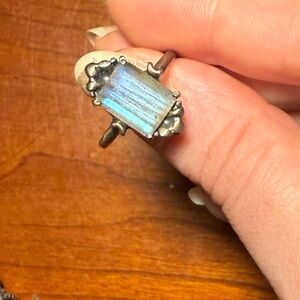 bloodmilk mini hecate ring, lab, size 7